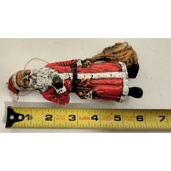 Vintage Santa Claus Ornament St Nick Christmas  Shabby distressed - Picture 5 of 7